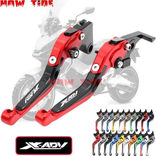 CNC Motorcycle Top CNC Adjustable Extendable Brake Clutch Levers For Honda XADV 750 2017 2018 with Logo X-ADV