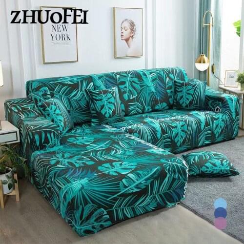 L-shaped Sofa Covers Need Buy 2 Pcs Lving Room Corner Elastic Couch Covers Home Decorative Sectional Sofa Covers 1/2/3/4 Seat