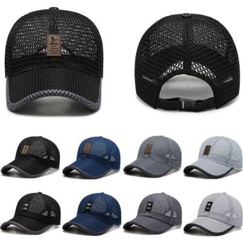 Summer Breathable Mesh Caps Unisex Sport Riding Fishing Visors Hat Tennis Golf Caps Women Men Streetwear UV Protection Panama