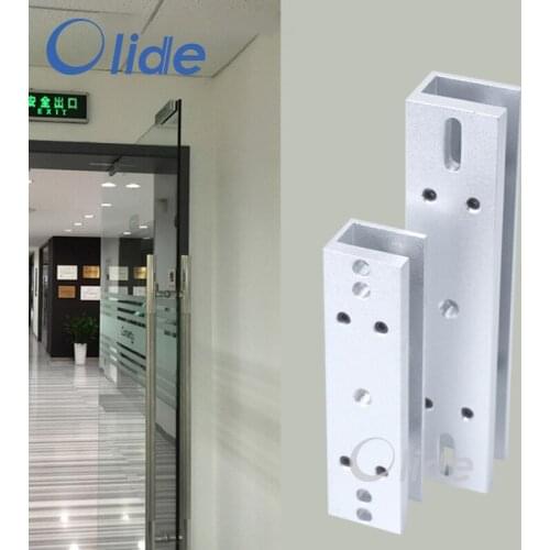 Aluminum Alloy Material Magnetic Lock Clip For Swing Glass Door, Glass Door Magnetic Lock Door Clip