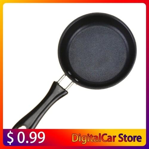 Mini Non-Stick Pan Flat Wok Steak Frying Pan Wok Pancake Egg Dumpling Omelette Pan Induction Cooker Universal
