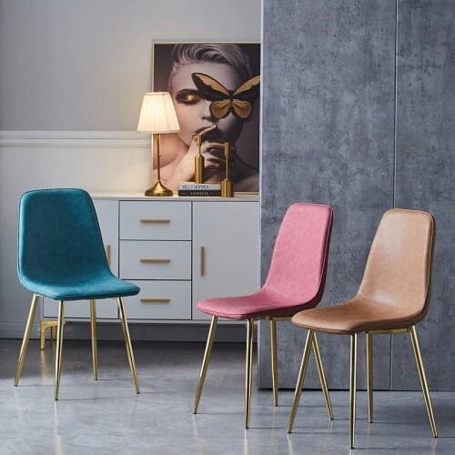 Dining Chairs Modern PU Leisure Chairs Kitchen Chaise кресло для отдыха Chaises Salle Manger 의자 Dining Chair Living Chairs