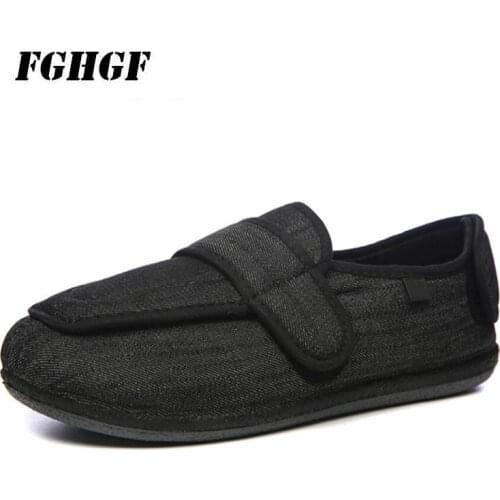 Diabetes shoes Freely adjustable thin soles lightweight soft widened shoes feet swollen fat deformation injured feet shoes