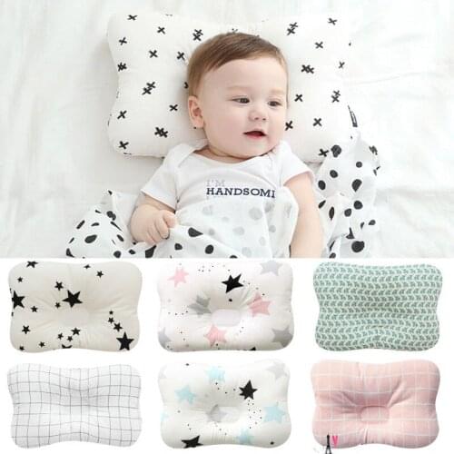 Newborn Baby Infant Rectangle Pillow Babies Stripes Shaping Positioner Prevent Flat Head Anti Roll Bedding Accessories