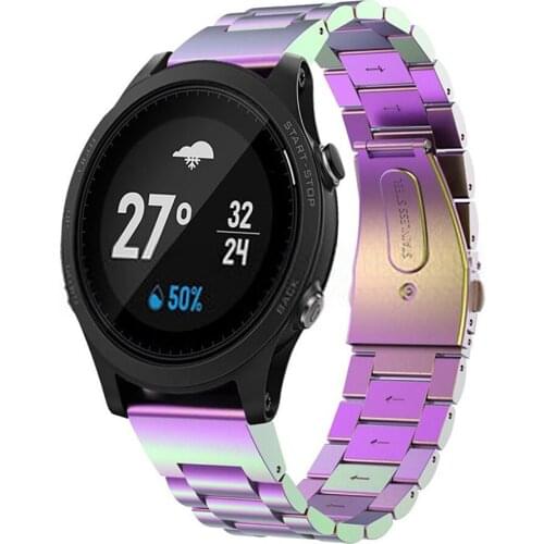 22MM Bracelet Belt Watch strap Metal strap for Garmin Forerunner935 Stainless Steel quick release Accessories