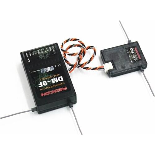 REDCON DM9F 9CH 2.4G JR DM-SS Receiver with satellite compatible with JR Remote controller XG6, XG7,XG8,XG11,XG14
