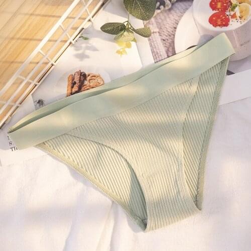 Teen sexy panties womens cotton gear breathable low waist unmarked T-shirt comfortable cotton womens triangle shorts