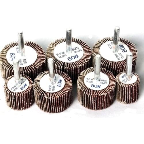 2pcs Durable Polishing grinding head Sanding Flap Disc Grinding Wheels Dremel Accessories Brush Sand Rotary Tool