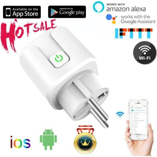 Smart Plug WiFi Socket EU 20A Power Monitor Timing Function Tuya SmartLife APP Control Works With Alexa Google Assistant