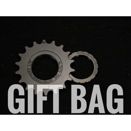 INTRO7 FIXED GEAR COG+LOCKRING 18T BLACK(5PCS FOR DISCOUNT)