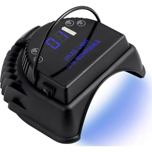 Portable Wireless Li-Ion Rechargeable Battery Led Lamp Nail Curing Gel Polish 60W Nail Dryer With Automic Sensor UV Lamp