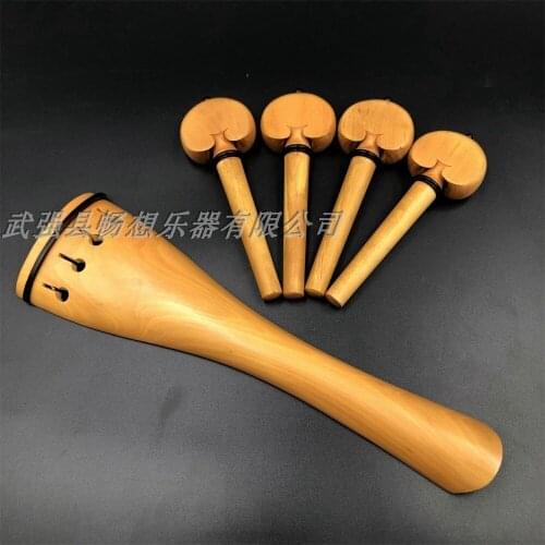 One set ebony wood cello parts,tailpiece, pegs,finetuner,endpin