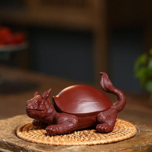 High-end tea wholesale pet boutique furnishing articles all hand domineering one undertakes to dragon turtle sculpture