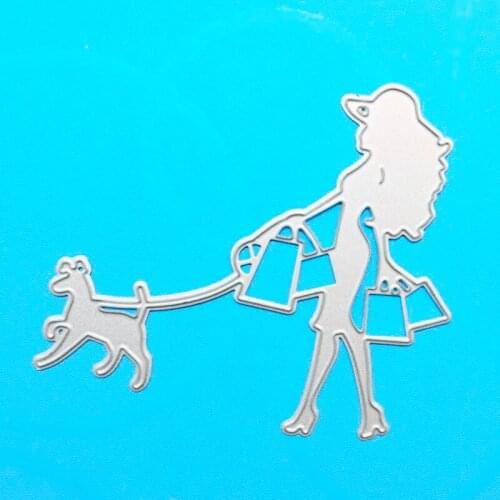 YLCD1184 Woman Metal Cutting Dies For Scrapbooking Stencils DIY Album Cards Decoration Embossing Folder Die Cuts Tools Mold New