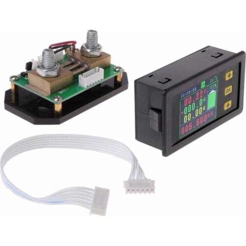 DC120V 100A 200A 300A 500A LCD Combo Meter Voltage Current Monitoring Monitor