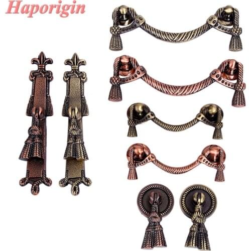 2pcs Kitchen Cabinet Drawer Handles Antique Wardrobe Door Pulls Vintage Cupboard Knobs Furniture Cabinet Handles Farmhouse Style