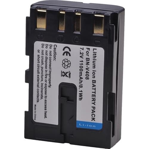 1100mAh BN-V408 BN V408 V408U Battery for JVC BNV408 D70EK D70U D70US D72 D72U D72US D73 D73US D90 D90K D90US Camcorder