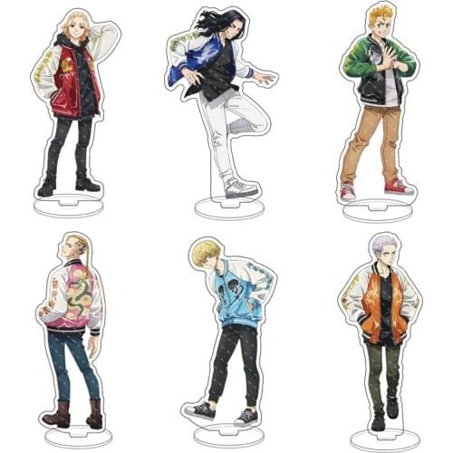 Anime Tokyo Revengers Character Figure Stand Model Cosplay Manjiro Ken Takemichi Hinata Plate Acrylic Figure Model Props