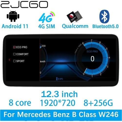 ZJCGO Car Multimedia Player Stereo GPS DVD Radio Navigation Android Screen System for Mercedes Benz B Class W246 B160 B180 B200