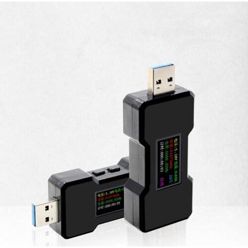 0.96 Inch Digital USB 3.0 Tester Multimeter, Built in Alarm, Data Storage, 4-32V USB Tester Current and Voltage Tester Meter