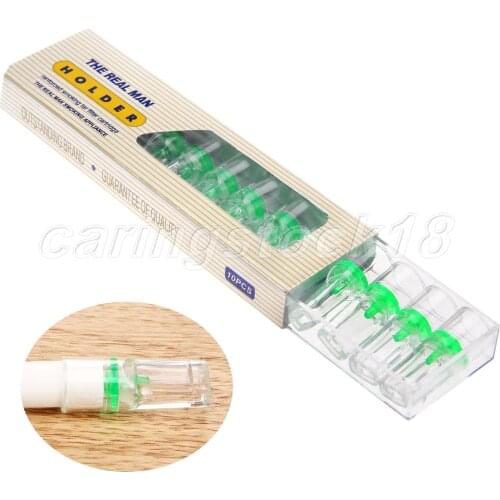 10Pcs Disposable Tobacco Cigarette Filter Holder Smoking Reduce Tar Cleaning Holder Cigar Accessories
