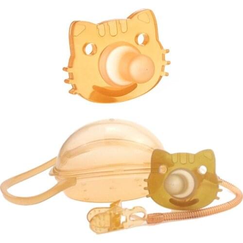 Baby Kids Boy Girl Silicone Dummy Pacifier Soother Nipple Toy Strap Chain Clip Storage Box Holder Newborn Gifts