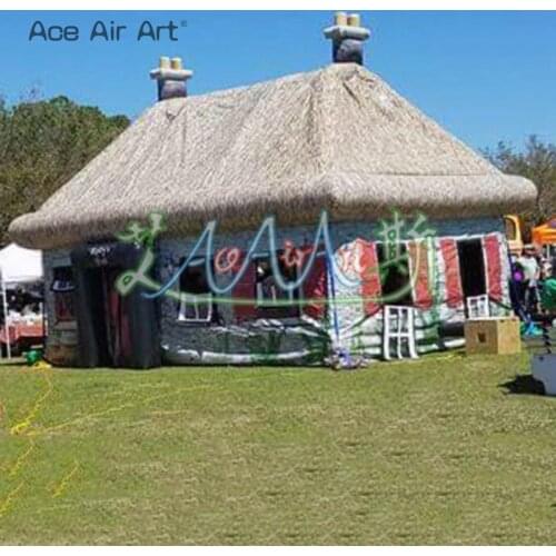Custom design outdoor big portable blow up inflatable pub with complete digital printing for party events