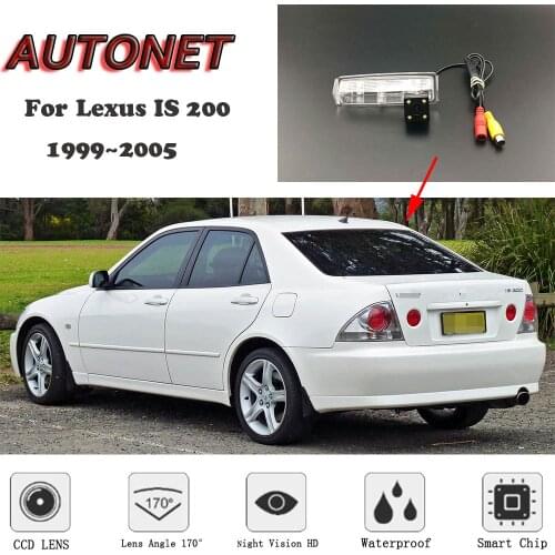 AUTONET HD Night Vision Backup Rear View camera For Lexus IS 200 is200 sedan 1999~2005 CCD/license plate Camera