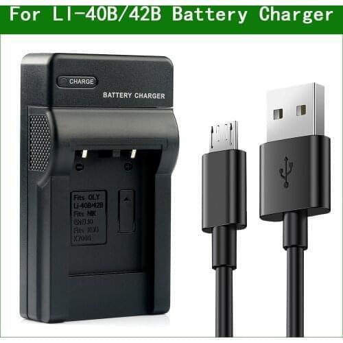 LANFULANG Camera Replacement Battery Charger LI-42B LI-40B For Olympus FE-220 FE-230 FE-240 FE-250 FE-280 FE-290 FE-300 FE-320