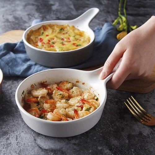 Bone China Plate Pizza House Hollowware European Multifunction Noodles Container Simple Western-Style Paella Tableware Set