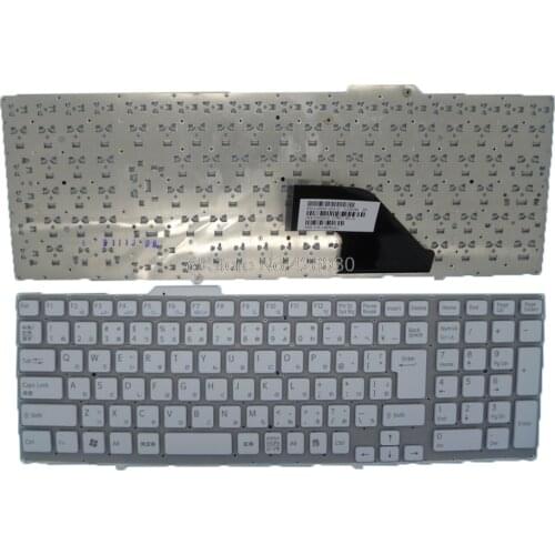 Laptop JP Keyboard For SONY For VAIO VPCF VPCF1 VPCF11 VPCF12 VPCF13 V105678A 148781411 550102H05-203-G Japanese JA white new