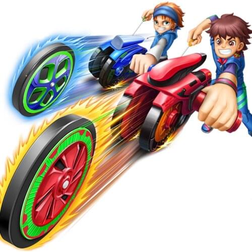 New Magic Whirlwind Wheel Motorcycle Hot Wheels Childrens Combat Burst Gyro Rotating Wheel Toy
