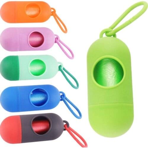 Dog Plastic Bags Portable Pet Dog Dispenser Garbage Case Poop Bags Pet Waste Bag disposable bags LX3106