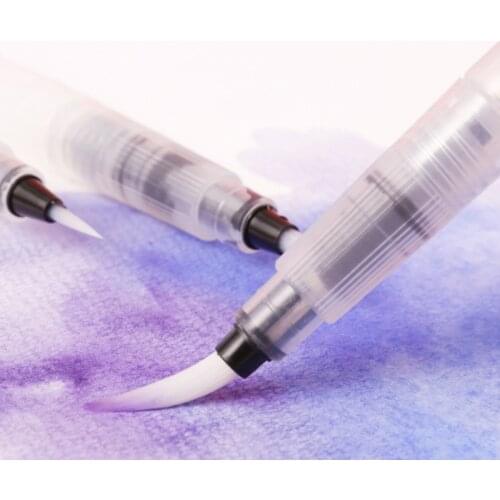Cute Soft Watercolor Brush Pen Refillable Markers Paint Brush Kawaii Water Color Brush Painting Drawing Art Supplies