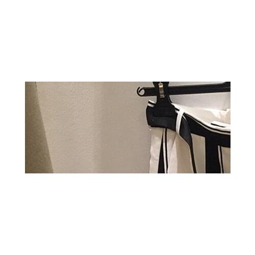 2021 Autumn Office Lady Fashion Wide-Leg Ankle-Length Trousers with Sashes Black White Stripes Womens Pants