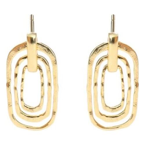 High Quality Real 925 Sterling Silver Stud Earrings For Women Statement Bump Oval Shaped Gold Earring Fashion Jewelry Gifts