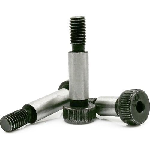 1pc M5 M6 M8 M10 M12 Shoulder Diameter 6-16mm Grade 12.9 Steel Allen Hex Hexagon Socket Head Shoulder Roller Bearing Screw Bolt