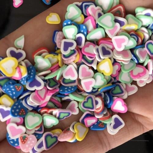 1 Pack Nail Art Colorful Tiny Fruit slices Sequins for Nails DIY Design Acrylic Beauty Polymer Clay Nail Art Accessories 1000g