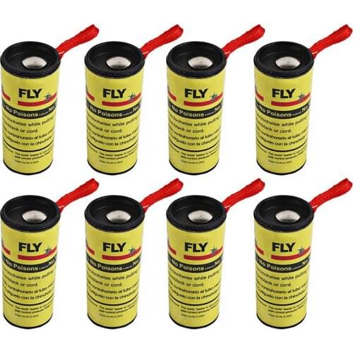 16 Rolls Fly Sticky Paper Catcher Flies Sticky Trap Bugs Pest Control Tool