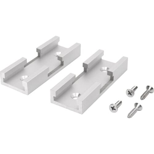 2Pcs T-Track Intersection Kit Aluminum T-Slot Connecting Parts Woodworking Tools