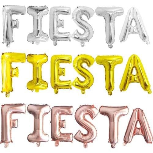 6pcs/lot Mexican Party FIESTA Decorations Banner ALOHA Taco Cactus Balloon Hawaii Summer Aluminium Foil Helium Balloon