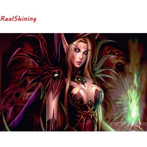 5D Diy Diamond Painting full Square Diamond Cross Stitch Diamond Embroidery WOW characters picture for room Decor H2212