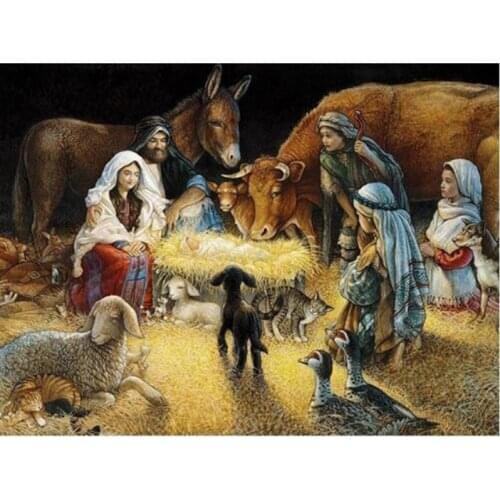 New Diamond Painting Religion Jesus Wall Decoration Full Square Rhinestone Diamond Embroidery Mosaic Cross Stitch Portrait ll040