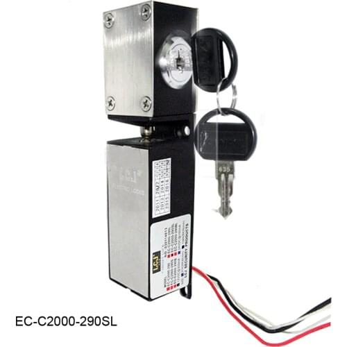 Free shipping EC-C2000-290SL DC-12V power supply control drawer lock /Electricity mortise lock (Signals output)
