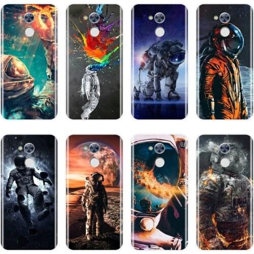 Phone Case For Huawei Honor 4C 5C 6C 6A Pro Soft Space Astronaut Painted Cover For Huawei Honor 4X 5A 5X 6 6X 5C Case Silicone