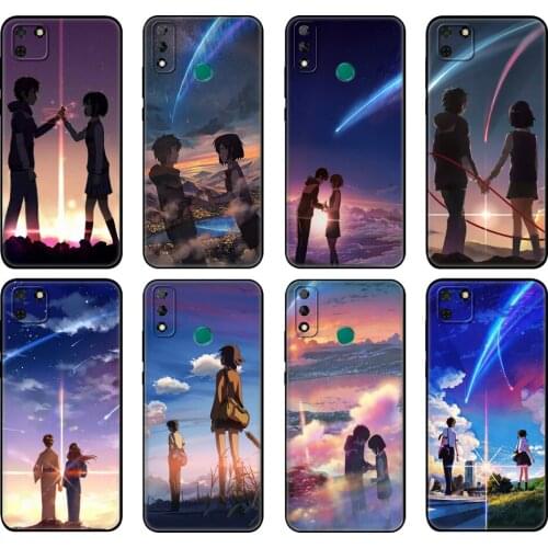 Black tpu Case For Huawei Y9S Y6S Y8S Y5P Y7P Y8P Case For Huawei Y5 lite Prime 2018 Y6 2019 Cover Your Name