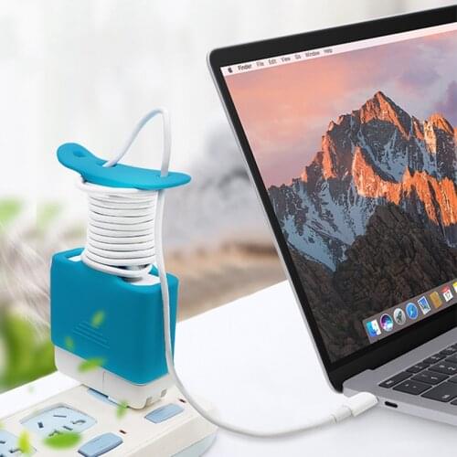 Travel Cord Organizer Compatible with Charger, Silicone Protective Case Cover Cord Winder for USB Charger Power Adapter 61W