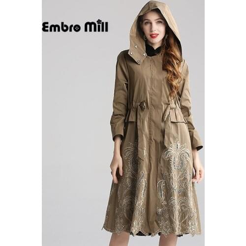 Embro Mill Women's Raincoats With A Hood