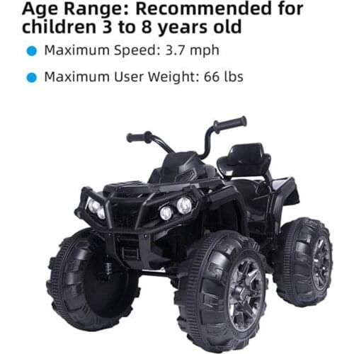 12v Electric Car Toys 45w*2 Electric Battery 7ah*1 With Led Light