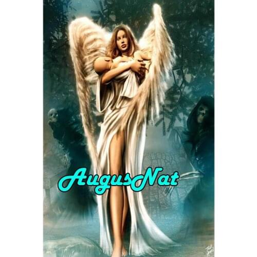 Angle diamond painting woman full diamant embroidery picture baby diamond dots sticker oil paint by numbers canvas new arrival